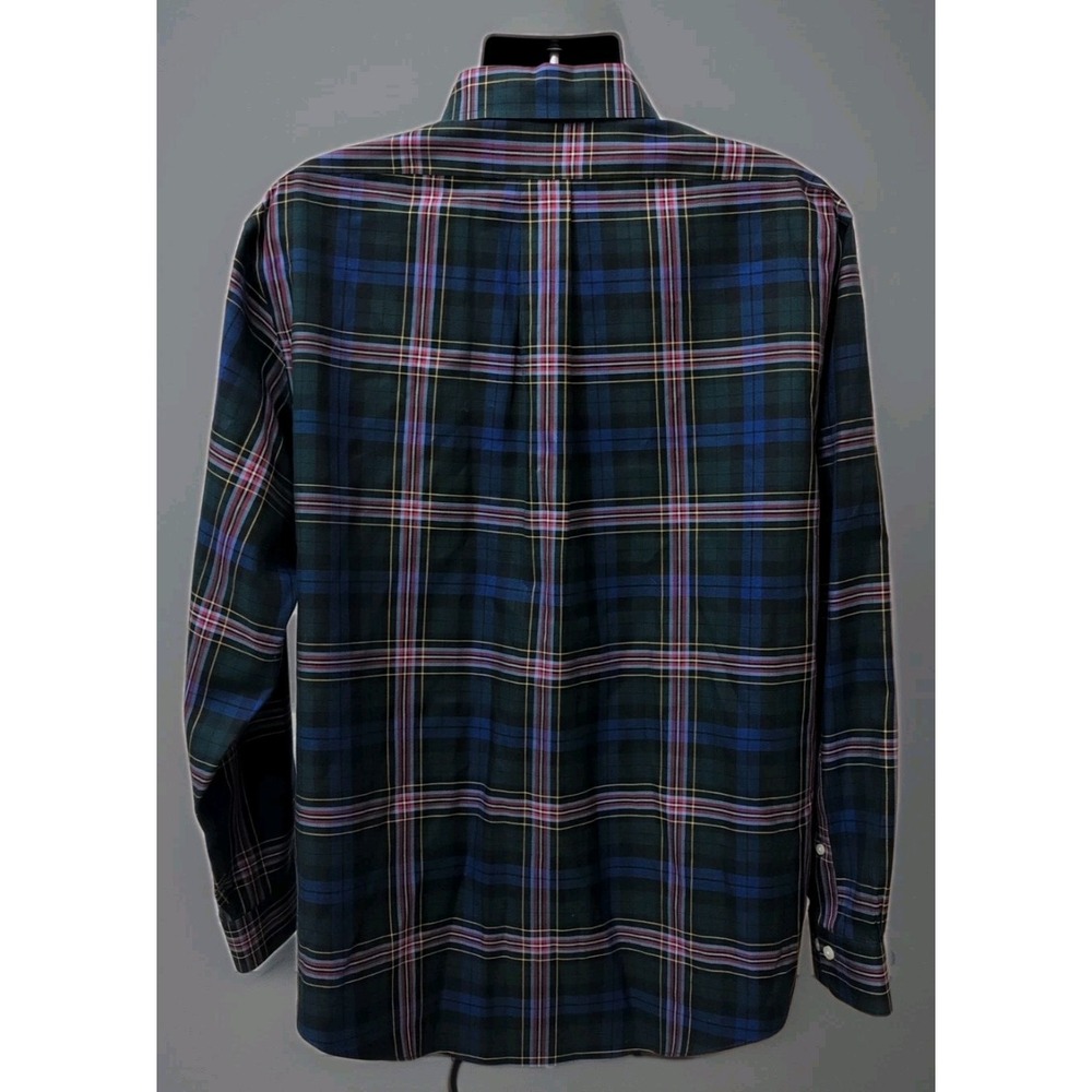 Brooks Brothers Shirt Mens XL Tartan Plaid Oxford Regent Non Iron Cotton - Picture 3 of 5